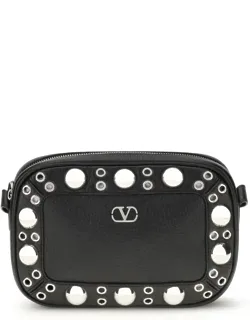 _nellcôte Shoulder Bag With Adjustable Leather Strap And Palladium-finish Metal Details_