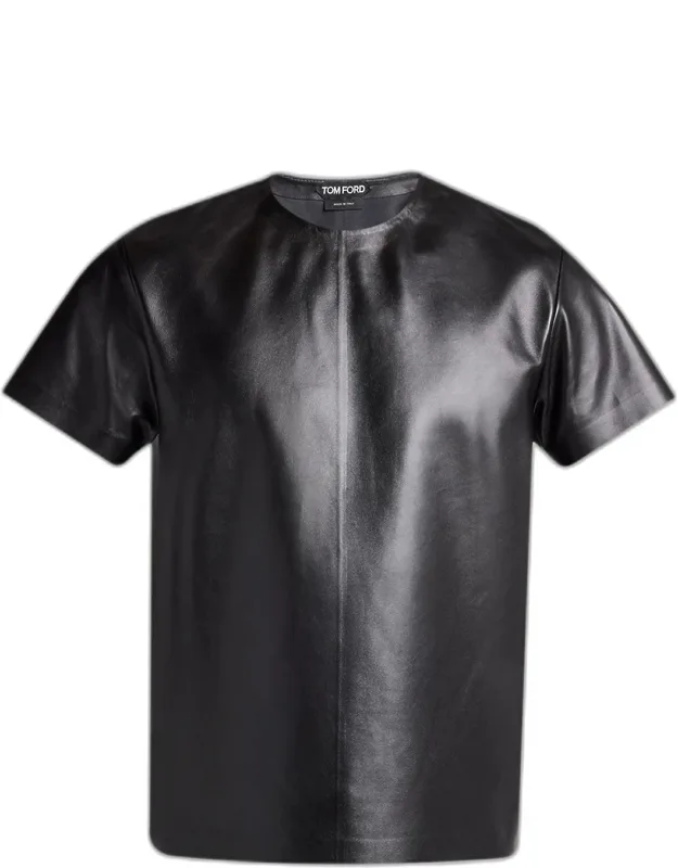 Napa Leather Short-sleeve Shirt
