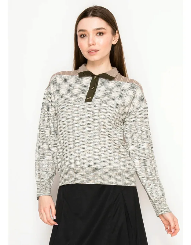 Soft Knit Polo Sweater