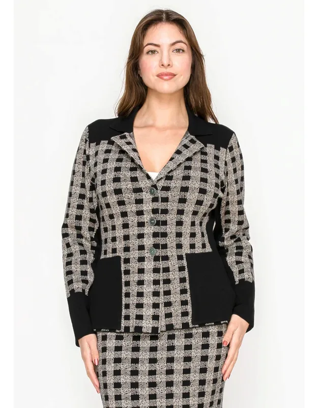 Buttoned Knit Cardigan