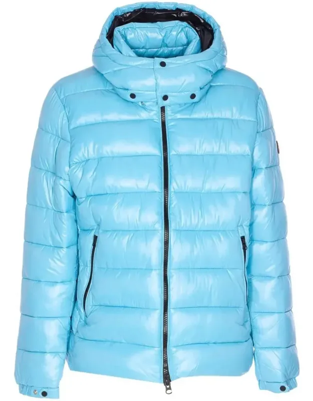 Florian Down Jacket With Lacquered Finish And Removable Hood