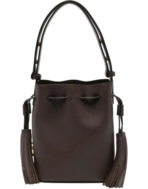 Bag Leather Drawstring Closure