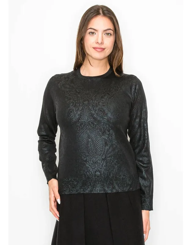 Metallic Knit Sweater