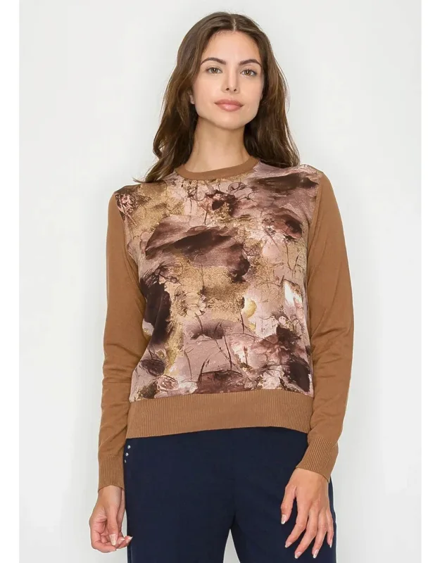 Sweater With Printed Front