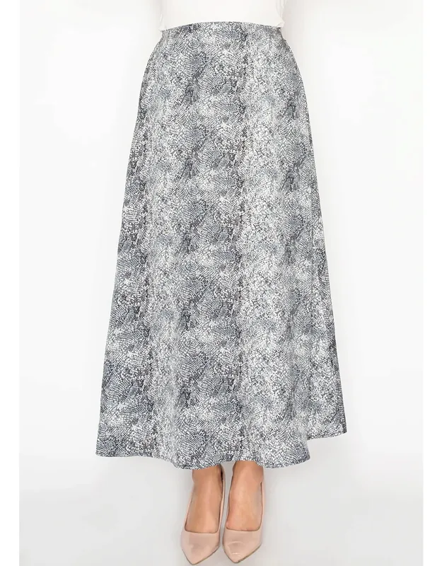Snake Print Skirt