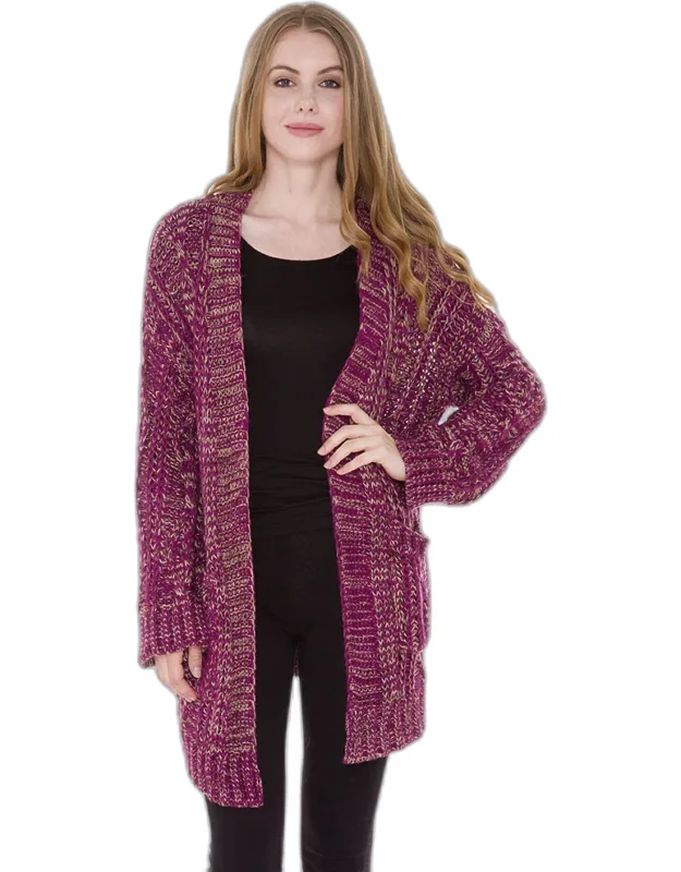 Front Pocket Knit Cardigan