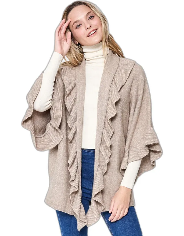 Ruffle Knit Cardigan