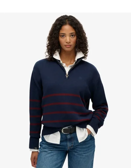 Knitted Half Zip Jumper