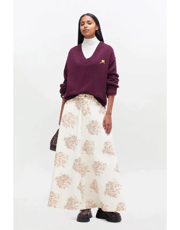 Wool Mix V-neck Jumper