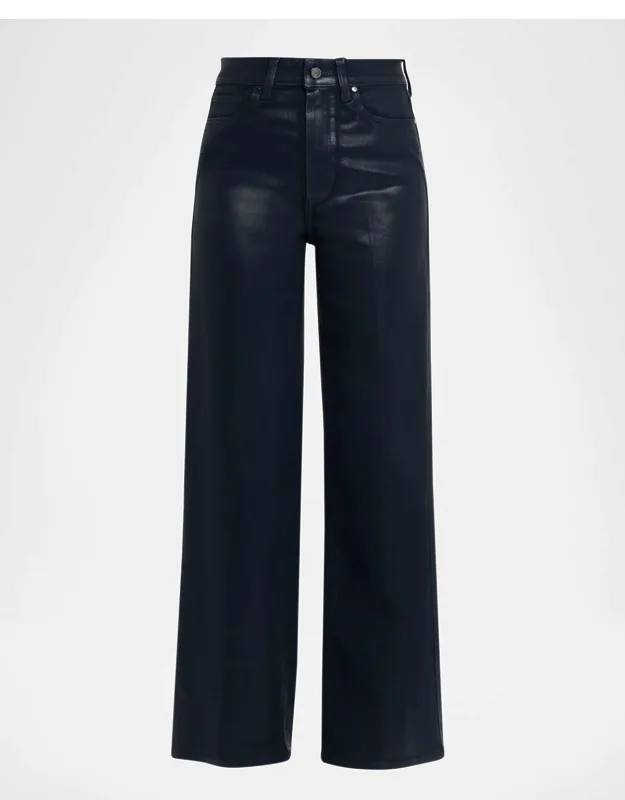 Coated Wide-leg Jeans