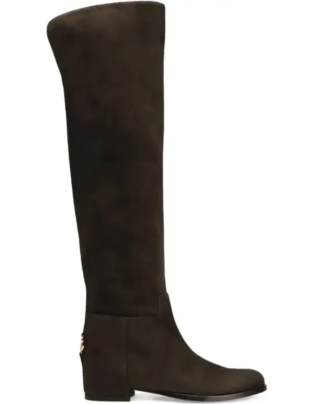 Over-the-knee Suede Boots