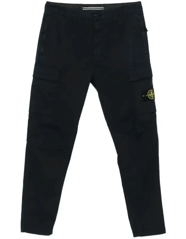 Stretch Cotton Twill Cargo Pants