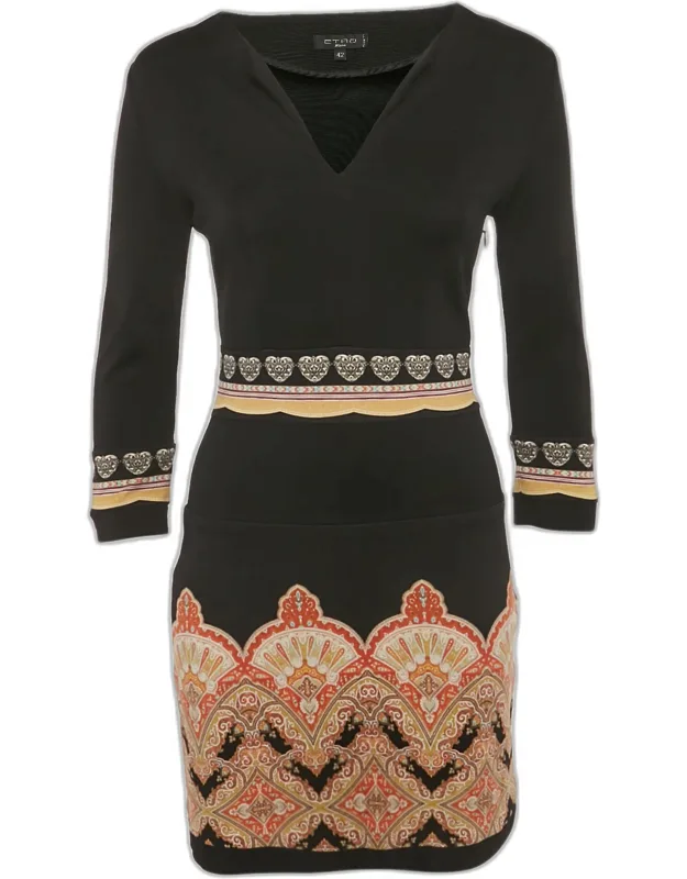 Printed Jersey Mini Dress
