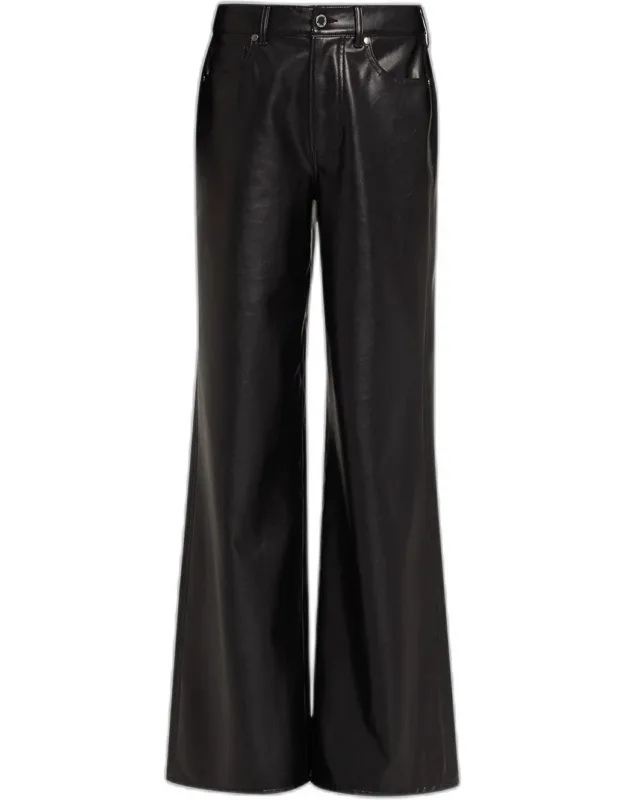 Mid-rise Wide-leg Pants