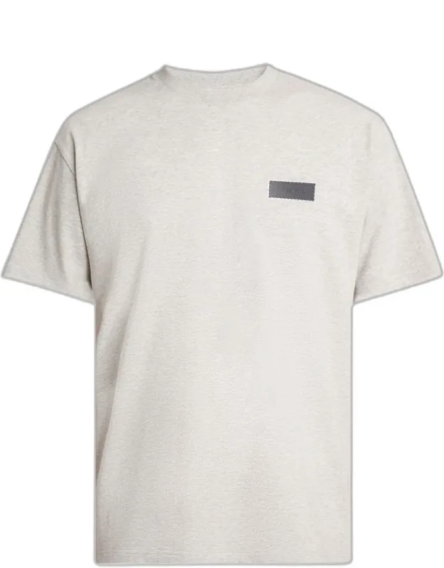 Embroidered Logo Patch Crewneck T-shirt