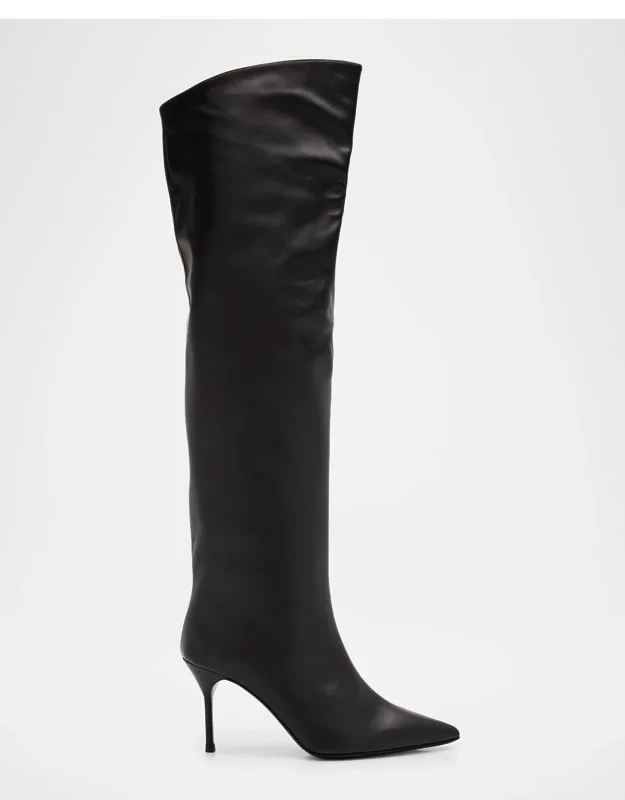 Leather Over-the-knee Boots