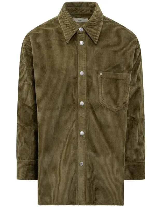 Corduroy Shirt With Pockets