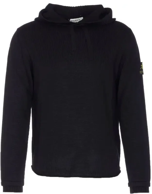 Sweater Crewneck Hood With Coulisse