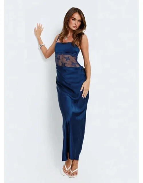 Alynna Lace Drape Maxi Dress