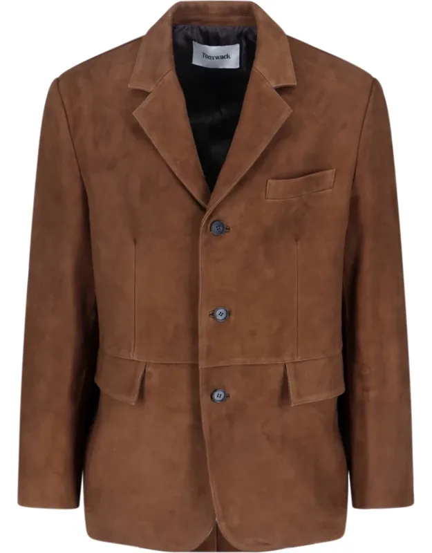 Single-breasted Suede Blazer