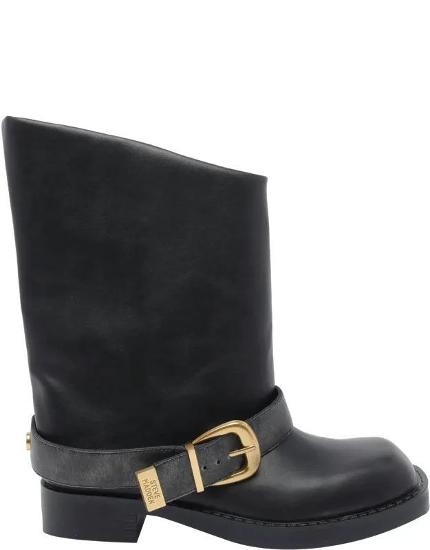 Climaxx Distressed Boots, Round Toe, Slip On, Suede And Leather Upper
