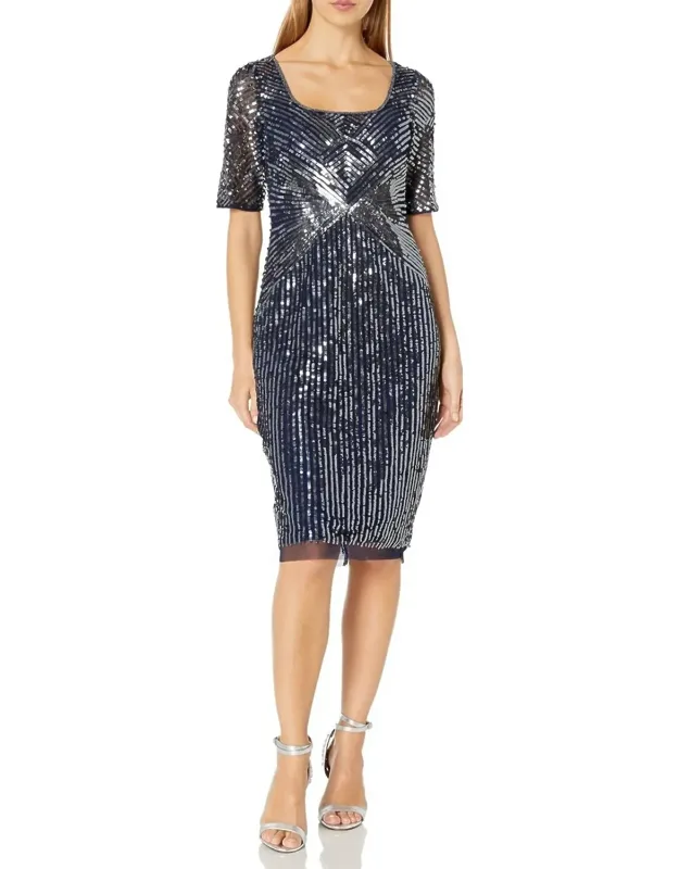 Beaded Short Evening Dress