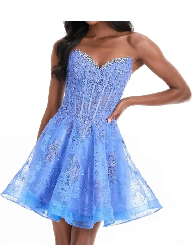 Strapless Sweetheart Mini Dress