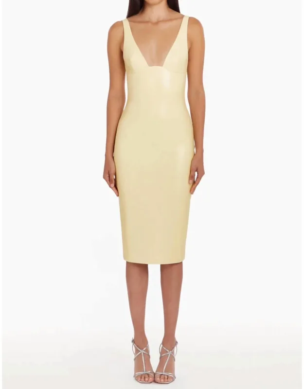 Sorvette V-neck Midi Dress