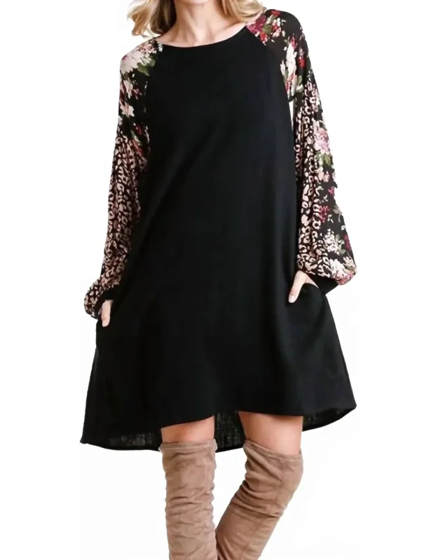 Floral & Animal Pocket Dress