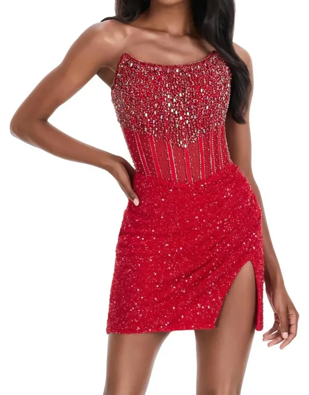 Strapless Cocktail Dress