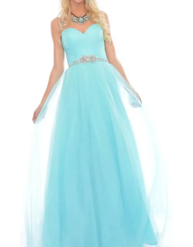 Hand Beading Illusion Prom Dress
