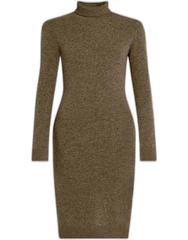 Wool-blend Turtleneck Sweater Dress