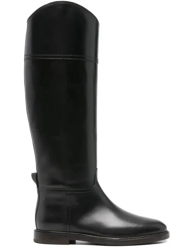 Leather High Riding Boots