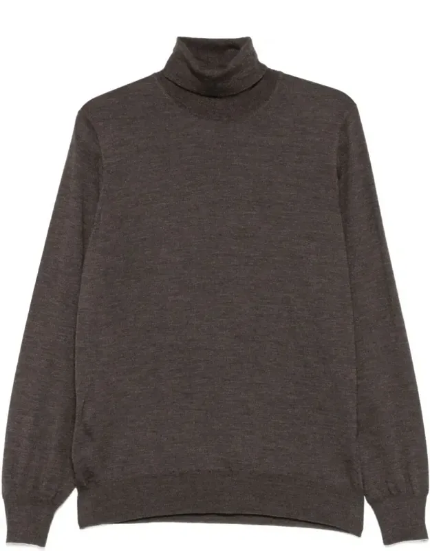 Wool Blend Turtleneck Sweater