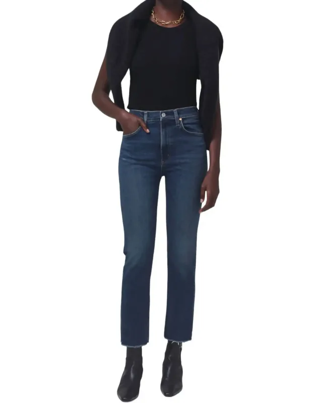 Cropped Stovepipe Jeans