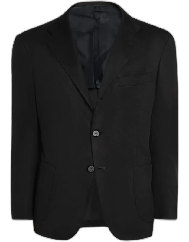14-micron Wool Single-breasted Sport Coat
