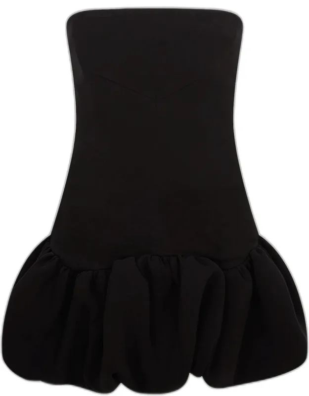 Strapless Drop-waist Mini Dress