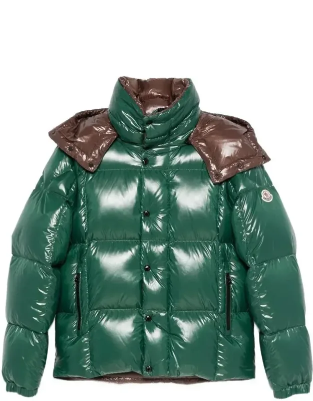 Glossy Hooded Short Down Jacket