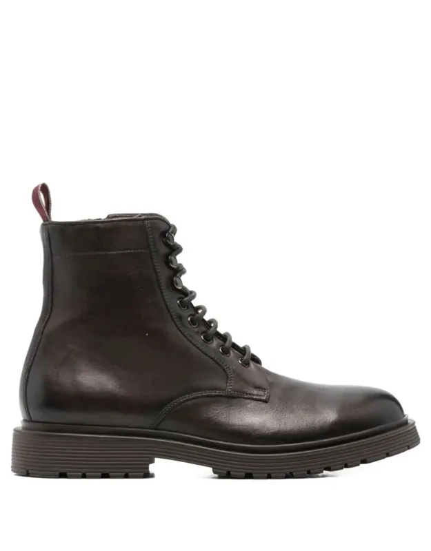 Volga Lace-up Leather Boots