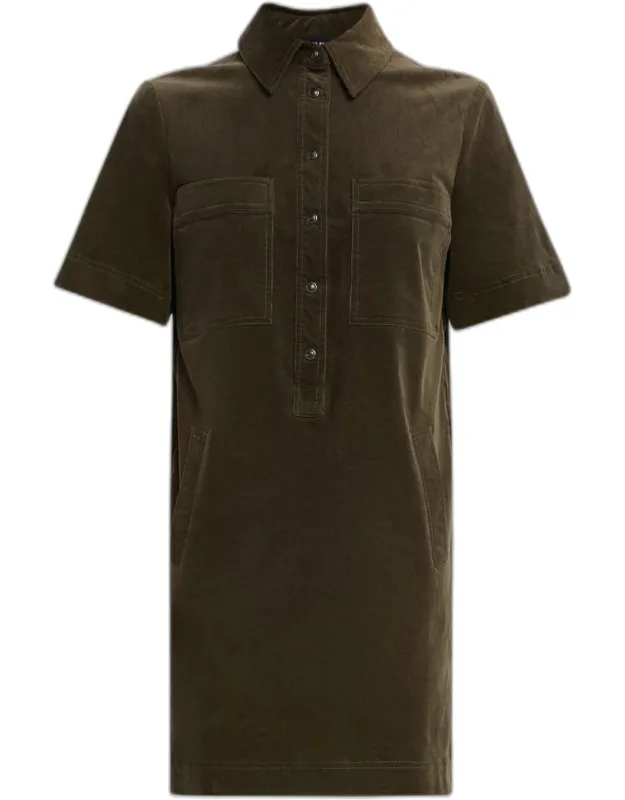 Corduroy Shirtdress