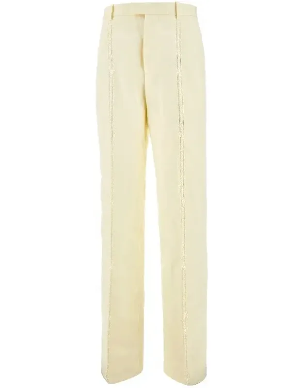 Straight Leg Linen Pants
