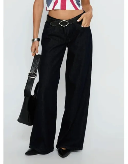 Ramos Low Rise Wide Leg Jeans