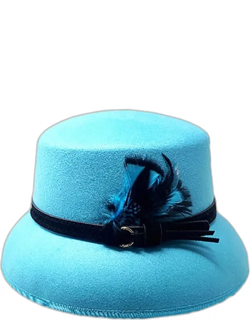 Feather Pointed Felt Hat