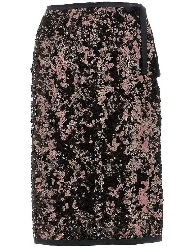 Sequinned Midi Skirt