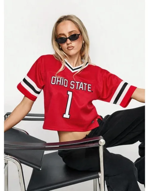 Cropped Football Jersey Tee