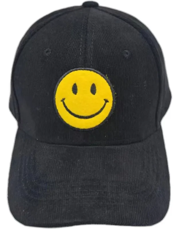 Smile Pointed Corduroy Cap