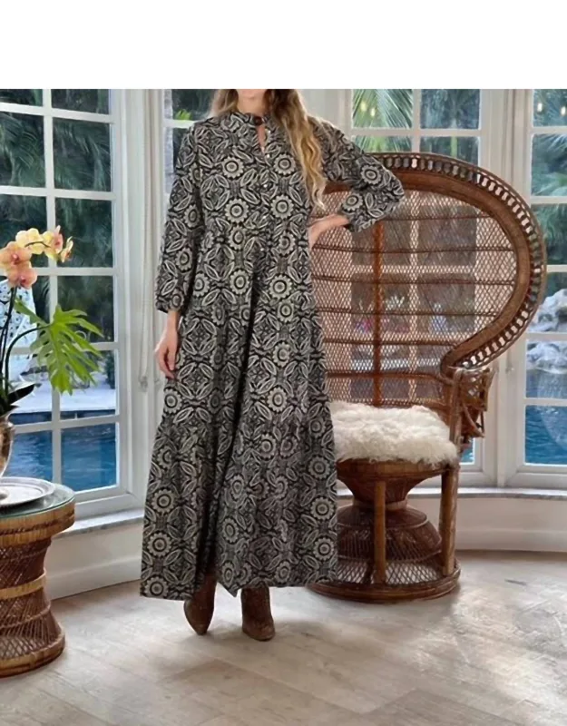 Boho V-neck Long Dress