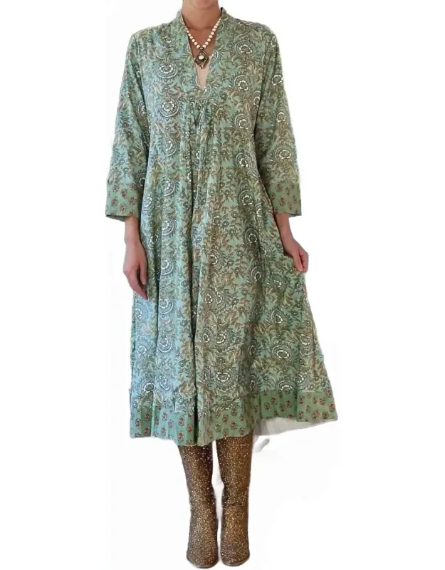 V-neck Midi Dress