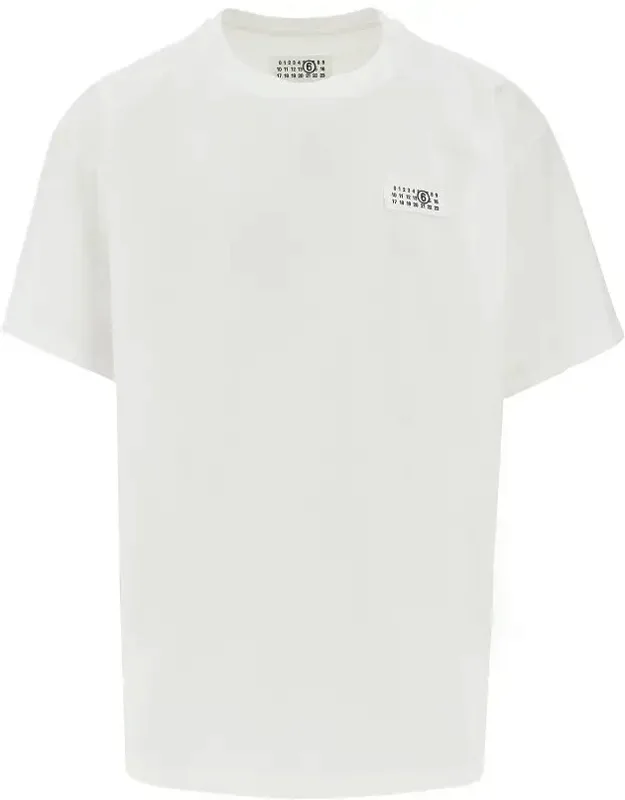 Trompe L'oeil Print Label T-shirt