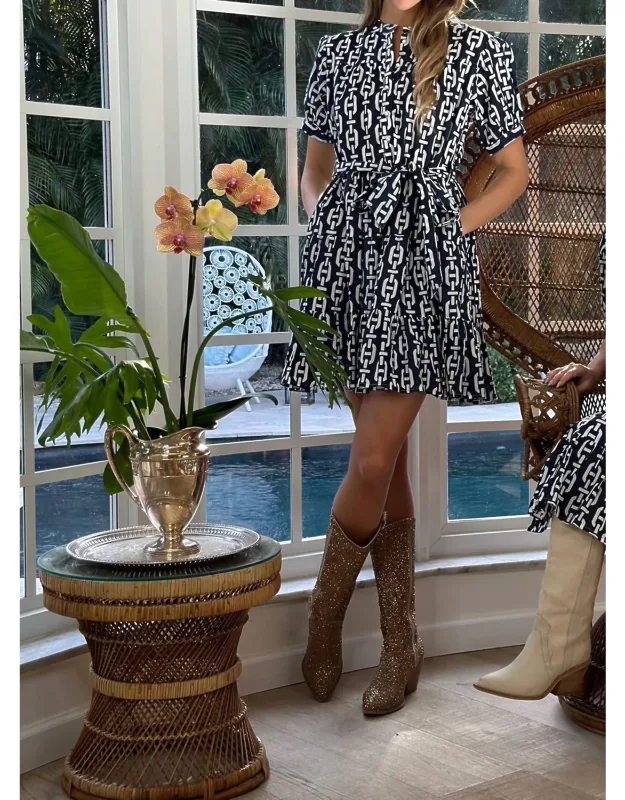 Ibiza Short Sleeve Mini Dress